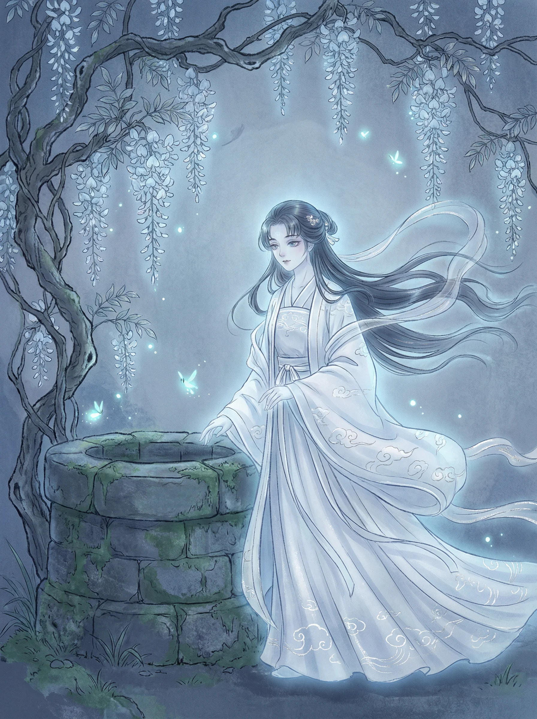 聂小倩 - 荧光小菇 聊斋女鬼动漫角色